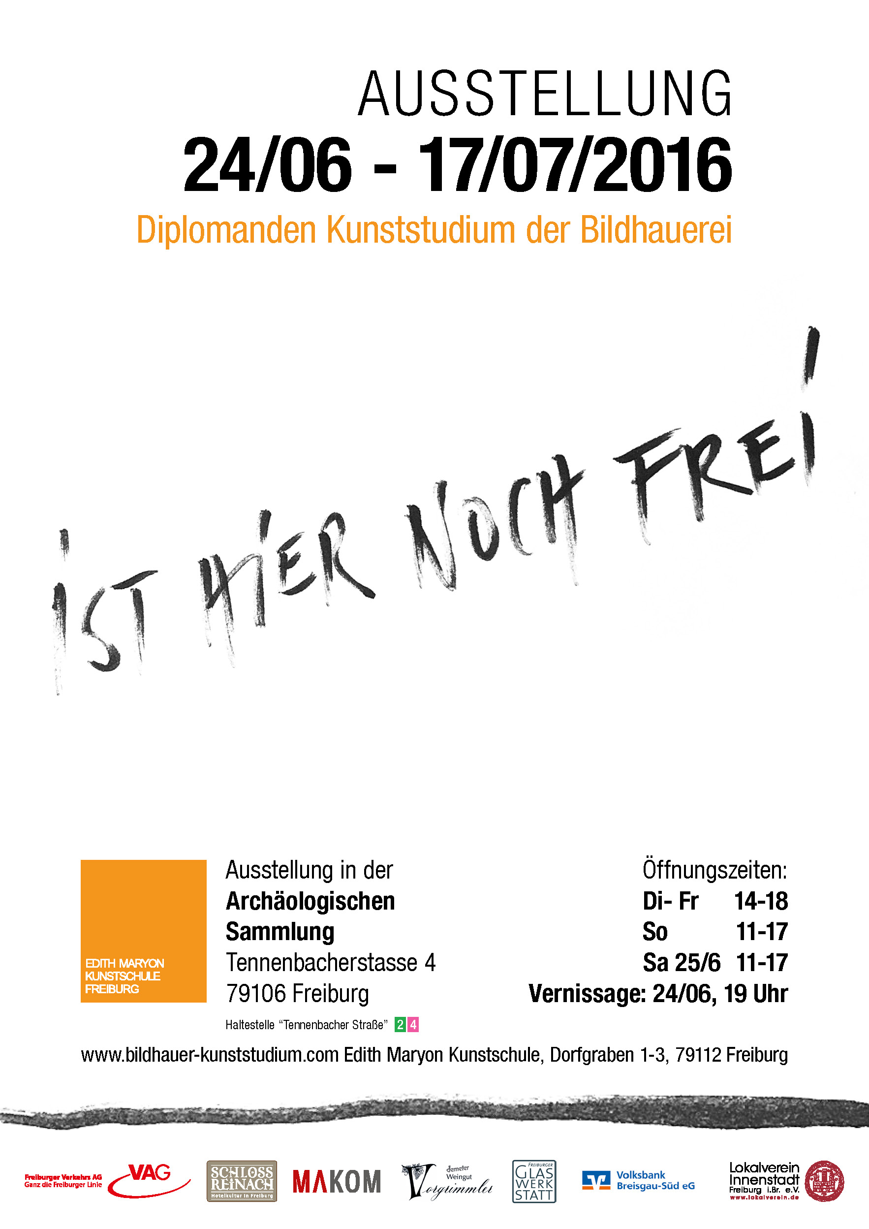 Plakat "iST HiER NOCH FREi"