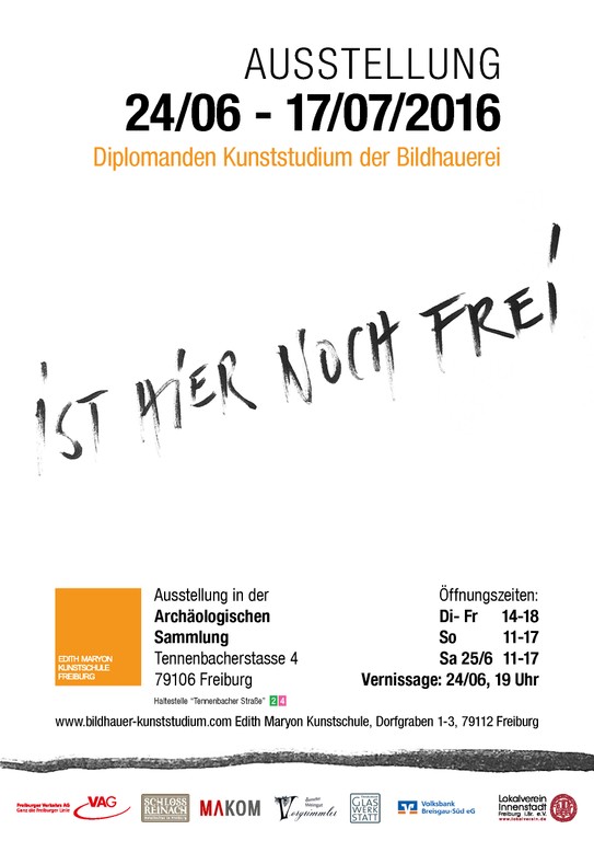 plakat "ist hier noch frei"